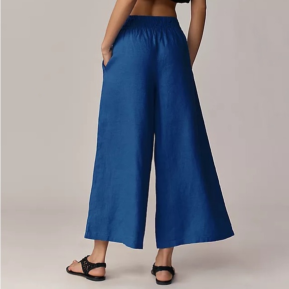 NWT Anthropologie Somerset Linen Pull On Pants Medium - Picture 2 of 7